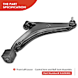 APCA1609 2x Front Lower Control Arm with Ball Joint