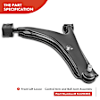 APCA1609 2x Front Lower Control Arm with Ball Joint