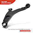 APCA1613 4x Front Control Arm with Ball Joint Stabilizer Bar Link