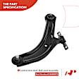 APCA1743 4x Front Control Arm with Ball Joint & Outer Tie Rod End