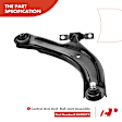 APCA1743 4x Front Control Arm with Ball Joint & Outer Tie Rod End