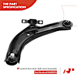 APCA1743 4x Front Control Arm with Ball Joint & Outer Tie Rod End