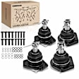 APCA1762 4x Front Lower & Upper Ball Joints