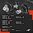 APCA1762 4x Front Lower & Upper Ball Joints