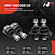 APCA1832 4x Front Lower & Upper Ball Joints