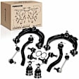 APCA1856 10x Front & Rear Control Arm with Ball Joint Sway Bar Link Tie Rod End