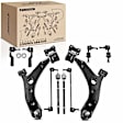APCA1872 10x Front & Rear Lower Control Arm with Ball Joint & Tie Rod End