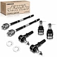 APCA1875 6x Inner & Outer Tie Rod End & Front Lower Ball Joint