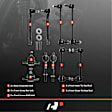 APCA1879 10x Front & Rear Sway Bar Ball Joint Tie Rod