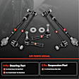 APCA1882 6x Front Stabilizer Bar End Link Tie Rod End Kit