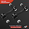 APCA1891 10x Front & Rear Bar Links & Tie Rod Ends & Ball Joints