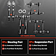 APCA1897 8x Front & Rear Stabilizer Bar Link & Tie Rod End