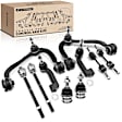 APCA1928 10x Front Control Arm with Ball Joint Stabilizer Bar Link