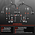 APCA1928 10x Front Control Arm with Ball Joint Stabilizer Bar Link