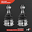 APCA1935 10x Front Stabilizer Bar Link Kit & Tie Rod End & Ball Joint