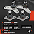 APCA1951 4x Front Lower Ball Joints