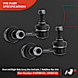 APCA2076 10x Front & Rear Stabilizer Bar Link & Tie Rod End & Ball Joint kit