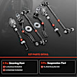 APCA2079 6x Front Stabilizer Bar Link & Tie Rod End