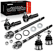 APCA2125 6x Inner & Outer Tie Rod End & Front Lower Ball Joint