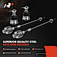 APCA2125 6x Inner & Outer Tie Rod End & Front Lower Ball Joint