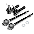 APCA2139 4x Inner & Outer Tie Rod Ends