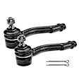 APCA2144 2x Front Outer Steering Tie Rod End