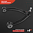 APCA2161 6x Front Control Arm with Ball Joint Sway Bar Link