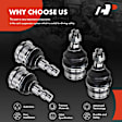 APCA2168 4x Front Lower & Upper Ball Joint