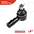 APCA2178 4x Outer Tie Rod End & Front Lower Ball Joint
