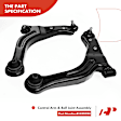 APCA2249 4x Front Control Arm with Ball Joints Sway Bar Link