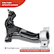 APCA2357 4x Front Lower Control Arm & Ball Joint Assembly