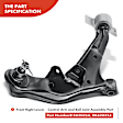APCA2357 4x Front Lower Control Arm & Ball Joint Assembly