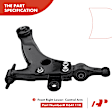 APCA2381 4x Front Control Arm & Tie Rod End