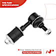 APCA2424 6x Front Stabilizer Sway Bar Link Tie Rod End