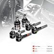 APCA2505 6x Front Upper Ball Joint Inner & Outer Tie Rod Ends