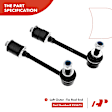 APCA2532 6x Front Stabilizer Bar End Link Inner & Outer Tie Rod End
