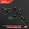 APCA2562 6x Control Arm with Ball Joint & Stabilizer Bar Link