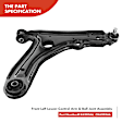 APCA2624 8x Front Control Arm with Ball Joint Tie Rod End Link Kit