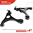 APCA2649 6x Front Control Arm with Ball Joint Tie Rod End