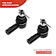 APCA2675 6x Front Tie Rod End with Ball Joint