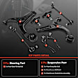 APCA2680 8x Front Control Arm & Stabilizer Bar Link