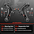 APCA2700 8x Control Arm & Sway Bar Link & Tie Rod End & Ball Joint