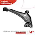 APCA2749 8x Front Lower Control Arm Tie Rod End