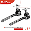 APCA2769 10x Inner & Outer Tie Rod End & Ball Joint
