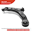 APCA2779 2x Front Lower Control Arm with Ball Joint