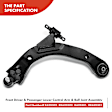 APCA2779 2x Front Lower Control Arm with Ball Joint