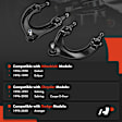 APCA2836 2 Pcs Front Upper Control Arm with Ball Joint