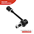 APCA2929 4x Front Upper Stabilizer Bar End Link & Ball Joint