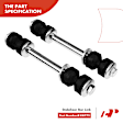 APCA2944 6x Front Stabilizer Bar Link Tie Rod End & Ball Joint Kit