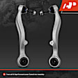 2009 BMW M6 - Front, Driver and Passenger Side, Lower, Rearward Control Arm, With ball joint(s)